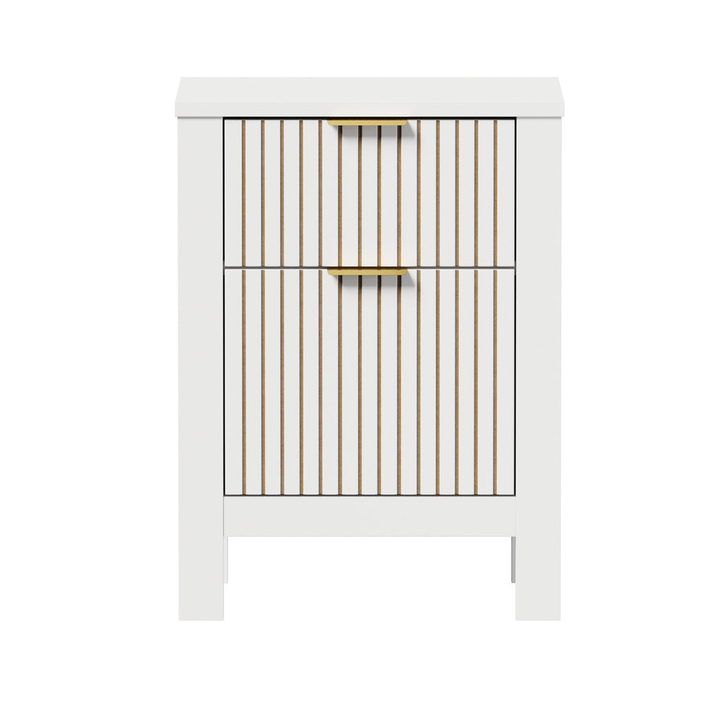 White bedside table 39x30x52.5cm, view 7