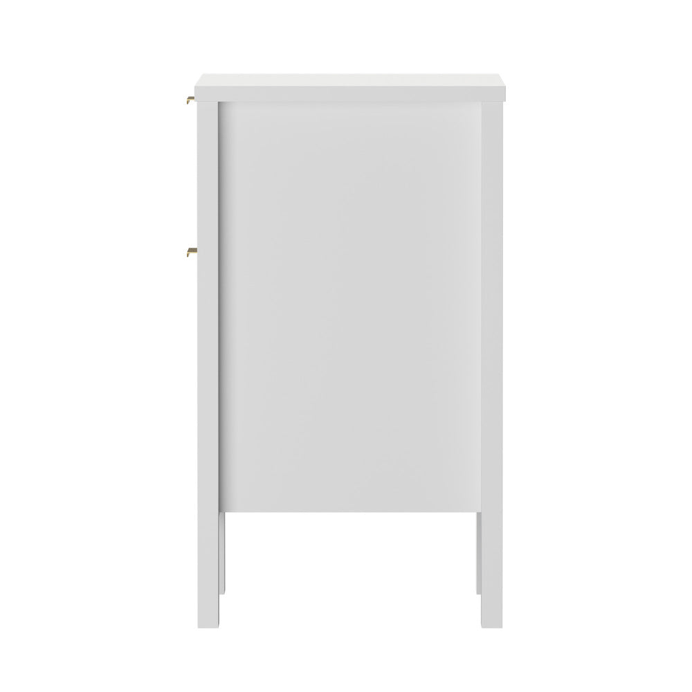 White bedside table 39x30x52.5cm, view 9