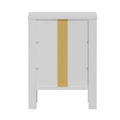 White bedside table 39x30x52.5cm, view 8