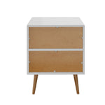 Bedside Table 1 Drawer Open Shelf Nightstand Green