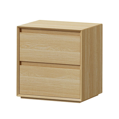 2 Drawer Bedside Table Natural Nightstand | HomeAndLiving