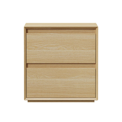 2 Drawer Bedside Table Natural Nightstand | HomeAndLiving