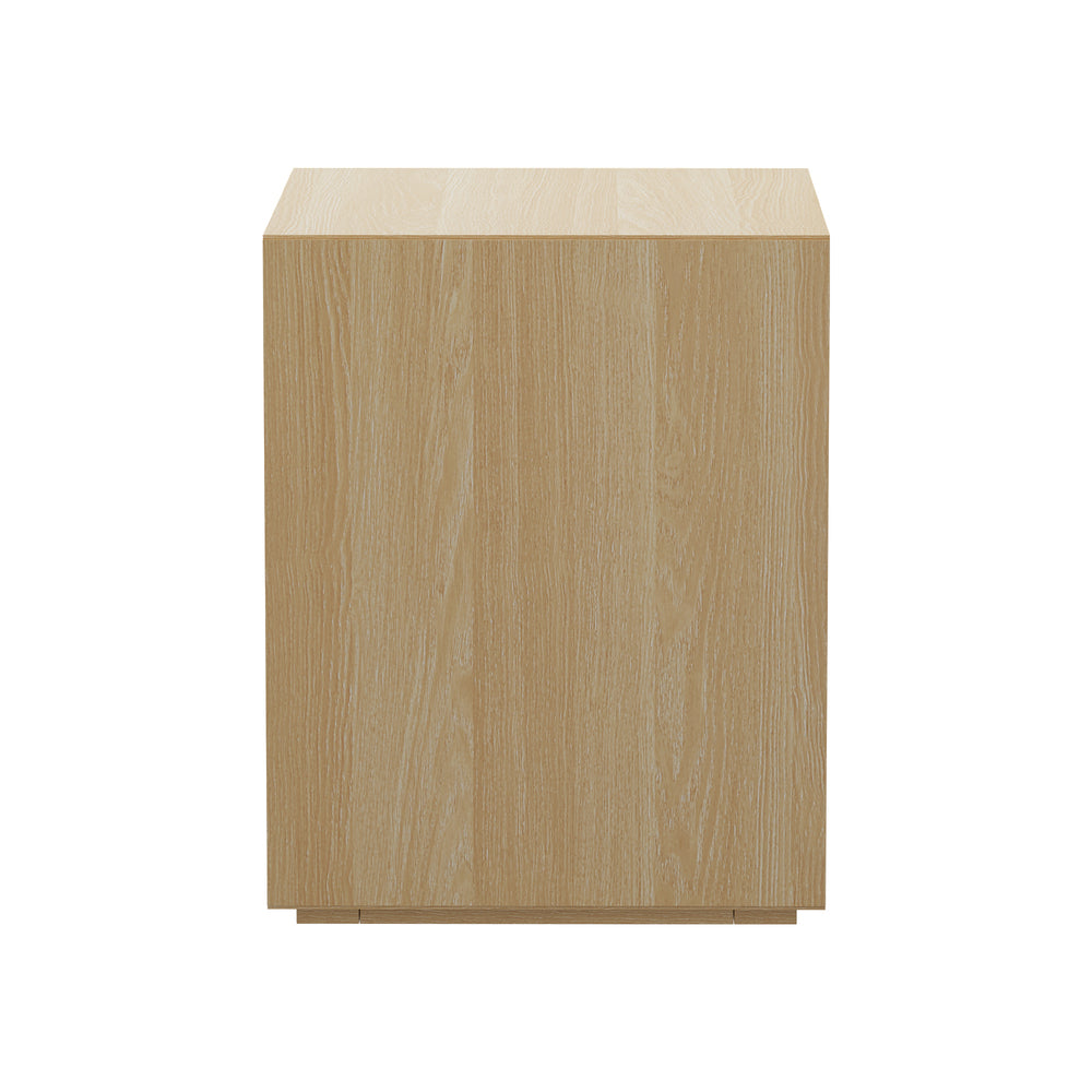 2 Drawer Bedside Table Natural Nightstand | HomeAndLiving