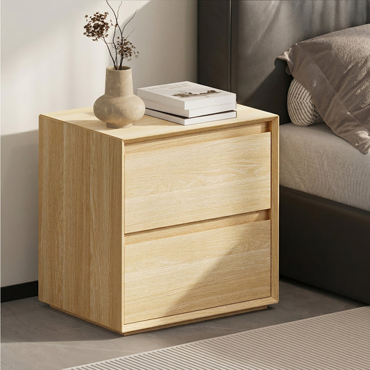 2 Drawer Bedside Table Natural Nightstand | HomeAndLiving - 3