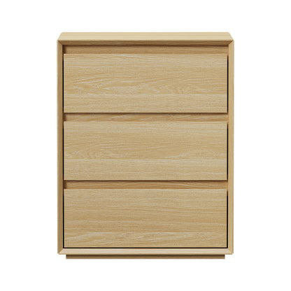 3 Drawer Bedside Table Natural Nightstand | HomeAndLiving