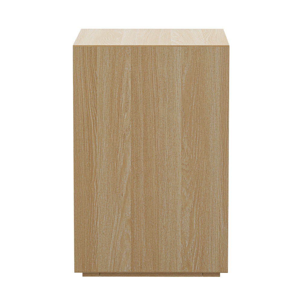 3 Drawer Bedside Table Natural Nightstand | HomeAndLiving