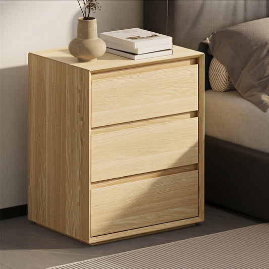 3 Drawer Bedside Table Natural Nightstand | HomeAndLiving - 2