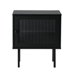 Bedside Tables Storage Cabinet Wood Black/Green/White