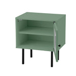 Bedside Tables Storage Cabinet Wood Black/Green/White