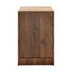 Bedside Table 3 Drawers Storage Cabinet Nightstand Walnut Wood Bedroom