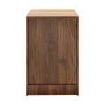 Bedside Table 3 Drawer Side Table Storage Cabinet Walnut 2 Pack