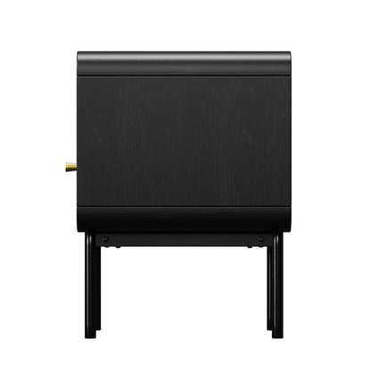 Bedside Table Bedroom Storage Nightstand Metal