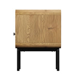 2x Bedside Tables 1 Drawer 1 Shelf Nightstand Bedroom Storage Natural