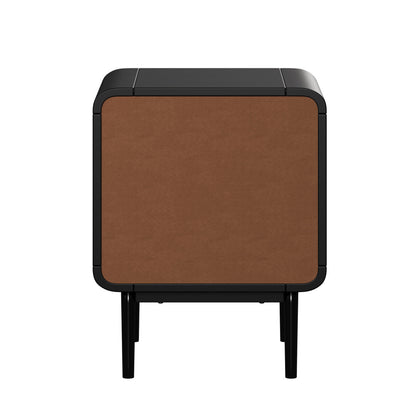 2x Bedside Table 2 Drawers Bedroom Nightstand Wood Storage Units Natural /Black