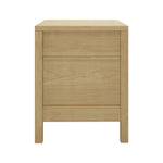 Bedside Table Drawer Side Table Storage Nightstand Natural 2 Pack