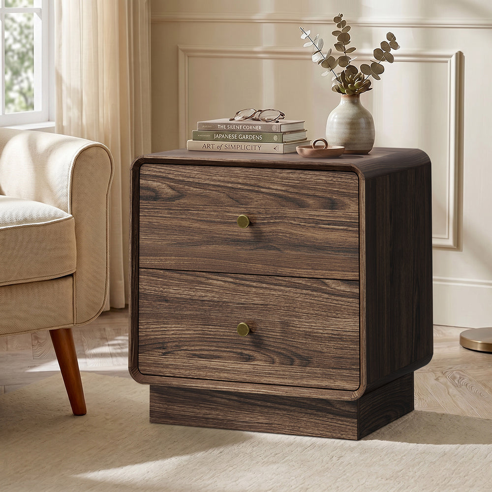Walnut bedside table 48x39.5x50cm, view 8