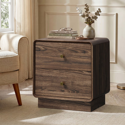 Walnut bedside table 48x39.5x50cm, view 8