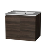 Vanity Unit 600Mm With Basin Walnut