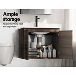 Vanity Unit 600Mm With Basin Walnut