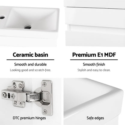 Vanity Unit 400Mm With Basin White