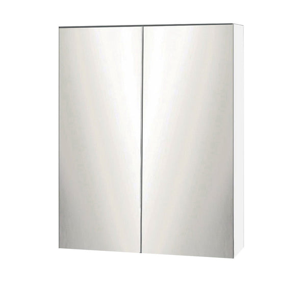  Bathroom Mirror Cabinet 600X720Mm White