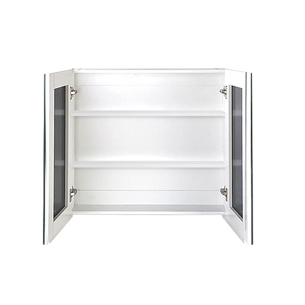 Bathroom Mirror Cabinet 750X720Mm White