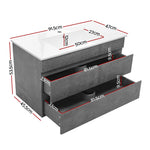 Vanity Unit 915Mm With Basin Grey