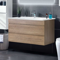 Vanity Unit 915Mm With Basin Oak