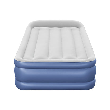 Air Mattress Inflatable Bed 46Cm Airbed Single Blue