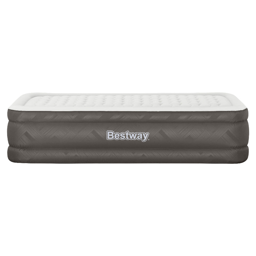 Air Mattress Single Inflatable Bed 46Cm Airbed Grey