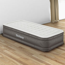 Air Mattress Single Inflatable Bed 46Cm Airbed Grey
