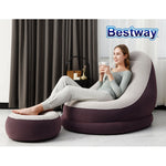 Purple/Blue Lazy Sofa Lounge Ottoman Air Chair Seat