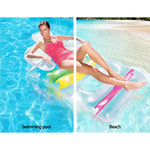 Lounge  Beach Floats Swimming Pool Bed Seat,Colourful  Inflatable
