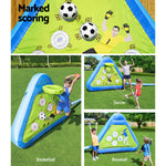 Outdoor Triple Play Soccer basketball  Sports Board Inflatable,225cm x 50cm x 185cm