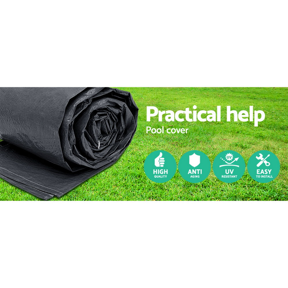 Round Swimming Pool Cover 3.66M/12Ft Pvc Blanket