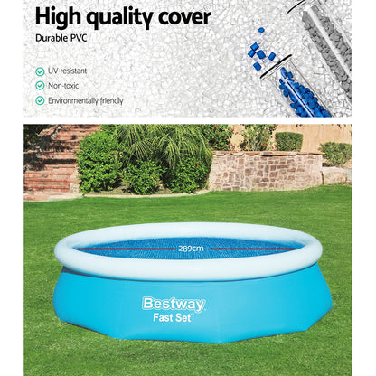 Round Swimming Pool Cover 3.05M/10Ft Pvc Blanket