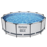 366X100Cm Steel Frame Round Above Ground Pool W/ Filter Pump 9150L