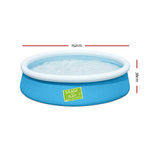 152X38Cm Round Inflatable Above Ground Swimming Pool 477L