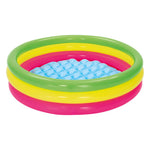 Kids Inflatable Pool Above Ground Round Splash Pool 102X102X25Cm