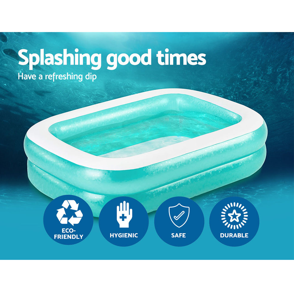 200X146X48Cm Inflatable Above Ground Swimming Pool 450L