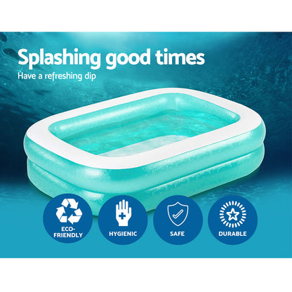 200X146X48Cm Inflatable Above Ground Swimming Pool 450L