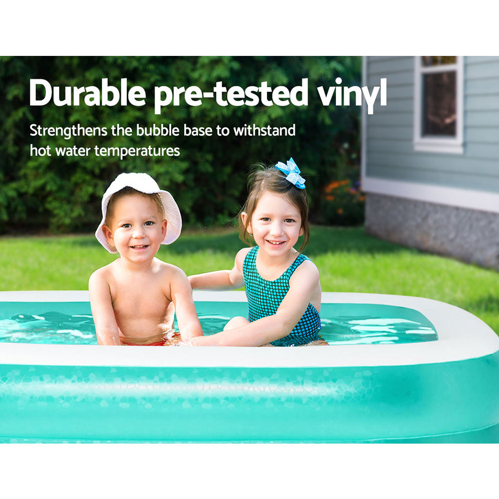 200X146X48Cm Inflatable Above Ground Swimming Pool 450L
