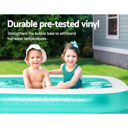 200X146X48Cm Inflatable Above Ground Swimming Pool 450L