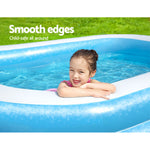 262X175X51Cm Inflatable Above Ground Swimming Pool 778L