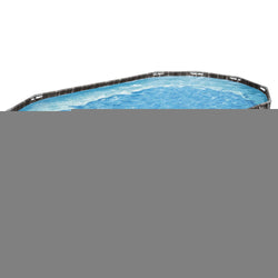 Swimming Pool Steel Frame Pool Set 6.1x3.66m w/ Filter Pump Ladder Cover