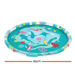 Kids Round Inflatable Splash Pool Sprinkler Marine 165cm