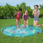 Kids Round Inflatable Splash Pool Sprinkler Marine 165cm