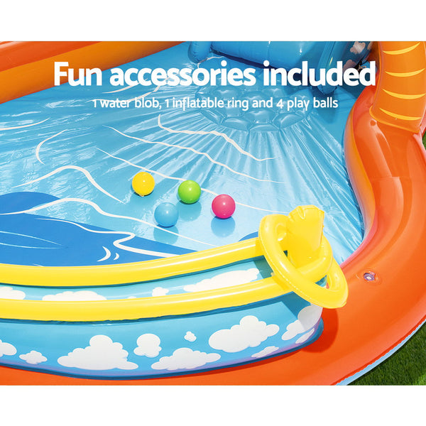  265X265X104Cm Inflatable Above Ground Swimming Play Pool 208L