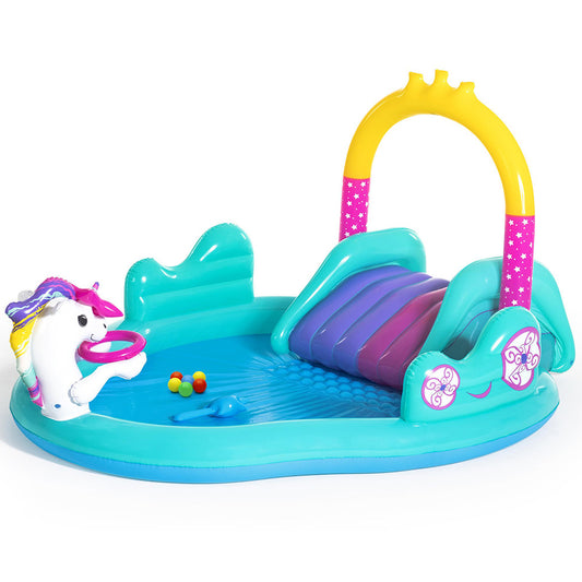 274X198X137Cm Inflatable Above Ground Swimming Play Pool 220L