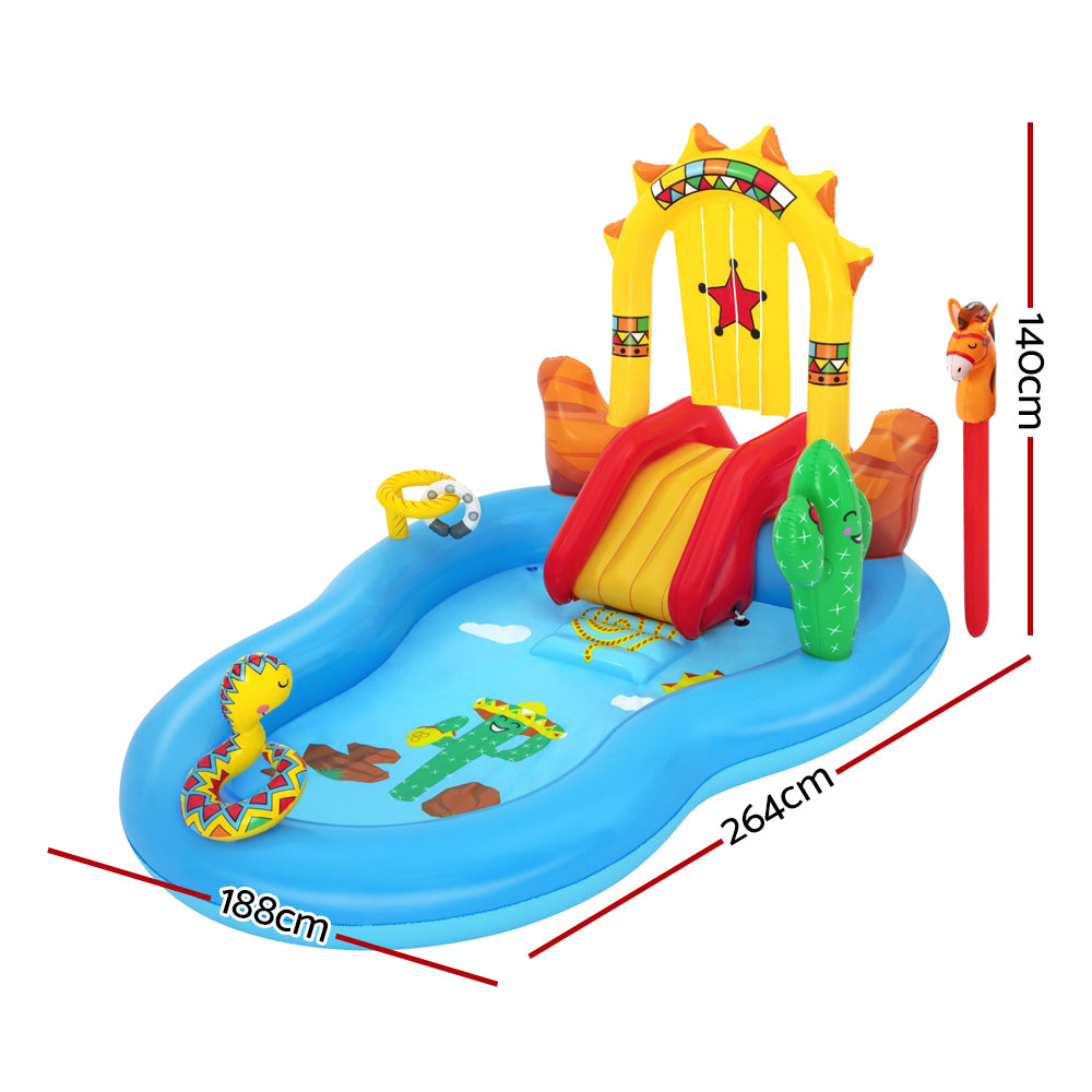 Above Ground Swimming Pool  Inflatable BW53118,colourful Kids Play Wild West Pools Game